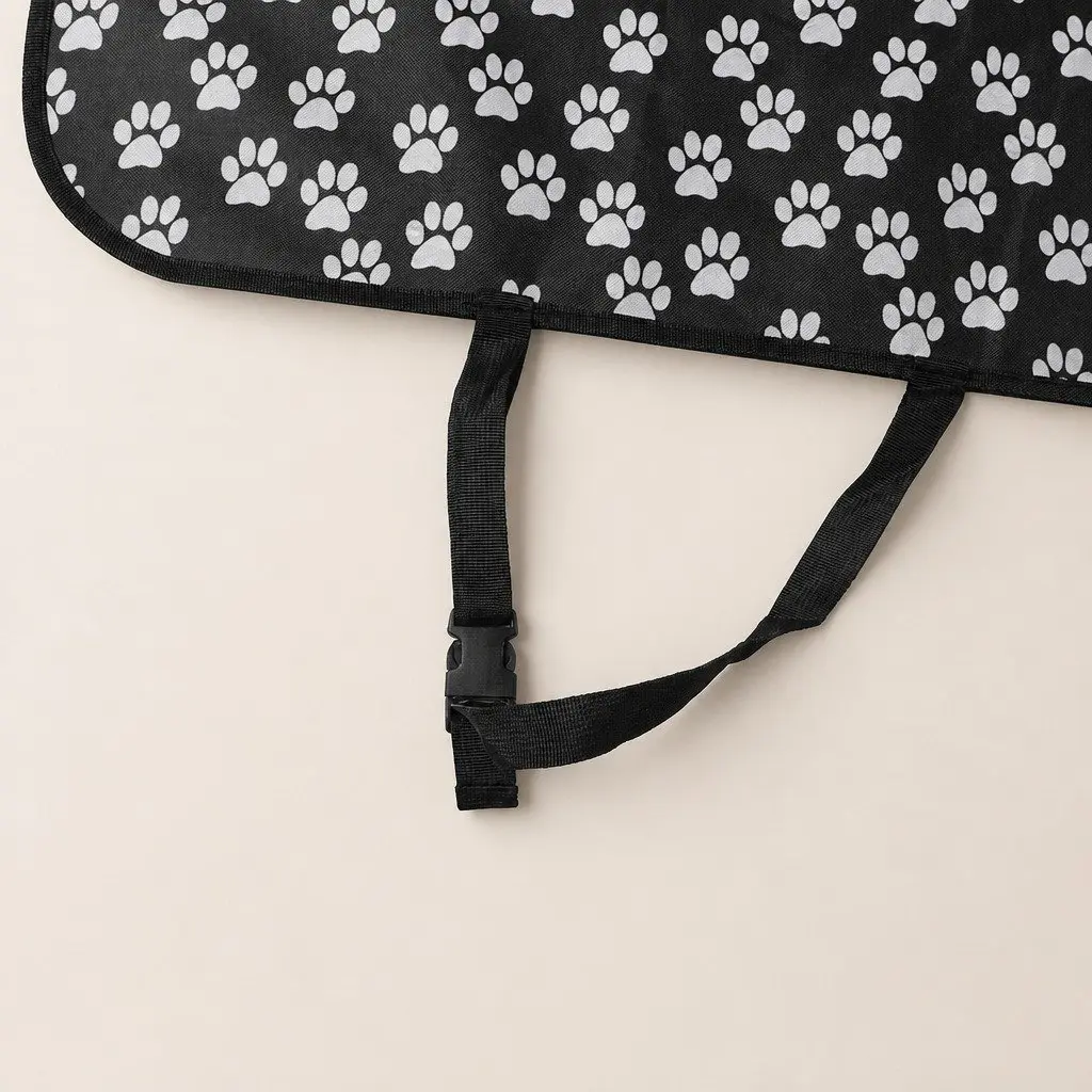 Pet Car Seat Cover Oxford Fabric Waterproof Chew-Resistant 105cm x 155cm Black