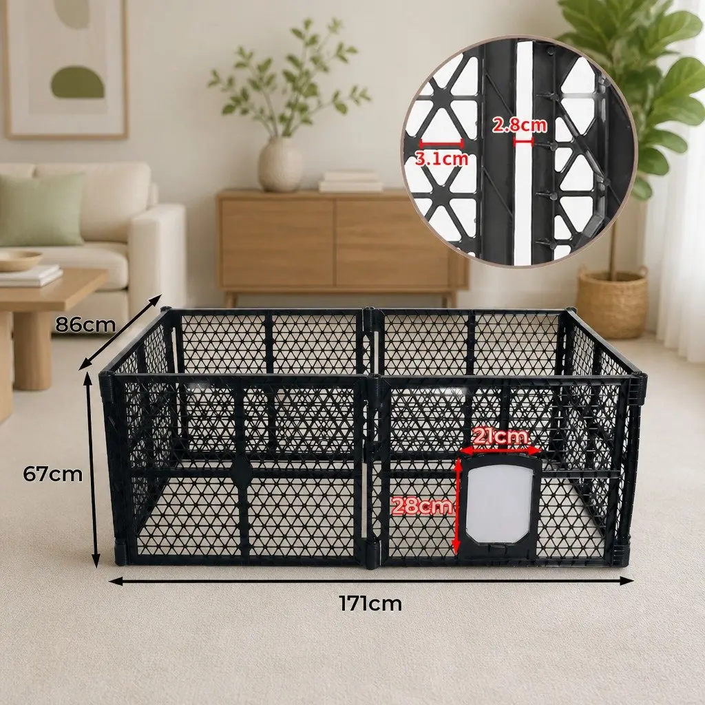Folding Pet Playpen for Dogs and Small Animals