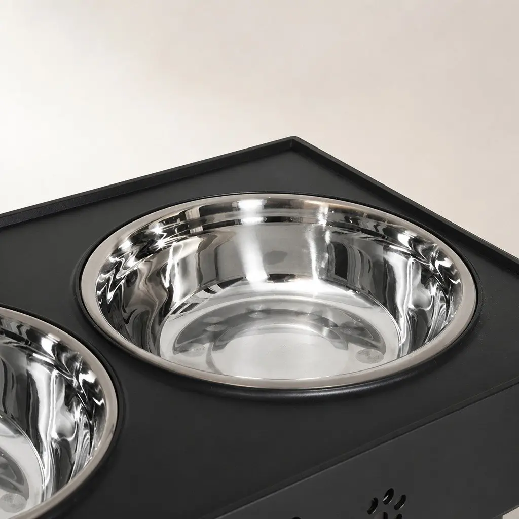 Elevated Pet Feeder with Adjustable Bowls for Comfort