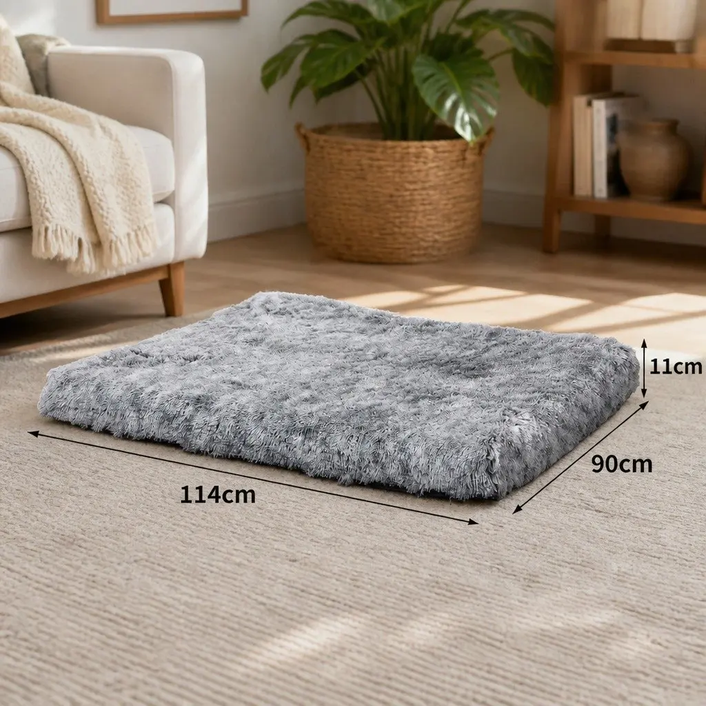 Dog Bed Memory Foam Large Charcoal Removable Cover