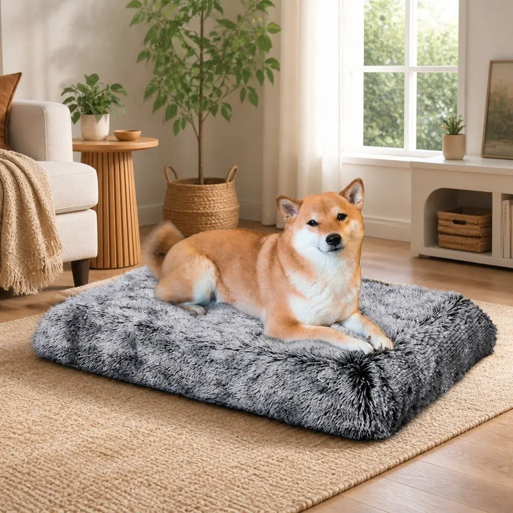 Orthopedic Medium Dog Bed with Memory Foam in Charcoal