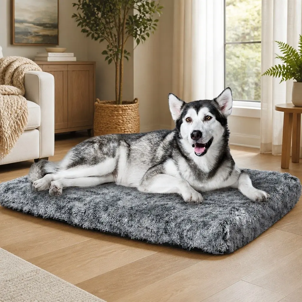 Orthopedic XXL Charcoal Dog Bed with Memory Foam