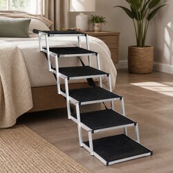 Durable Adjustable Pet Ramp with 6 Steps for Dogs