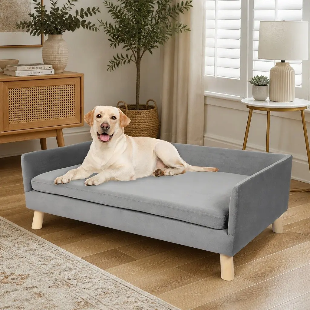 Pet Sofa Bed Dog Lounge Elevated Warm Soft Couch Small Medium Breeds Modern