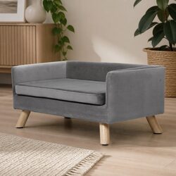 Stylish Elevated Pet Sofa Bed for Dogs and Cats