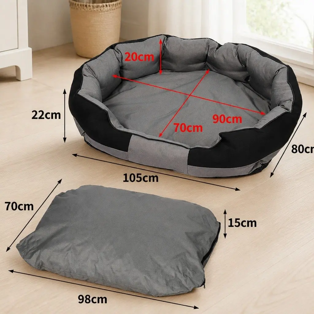 Large Waterproof Orthopedic Memory Foam Pet Bed