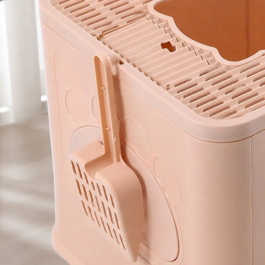 Foldable Cat Litter Box with Removable Drawer