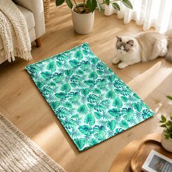 Self-Cooling Pet Mat with Pillow - Durable & Waterproof