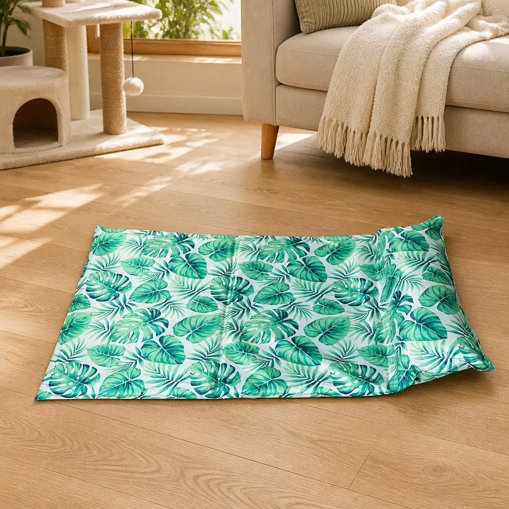 Pet Cooling Mat Gel Self-Cooling Dog Cat Bed Pillow Waterproof PVC Easy Clean