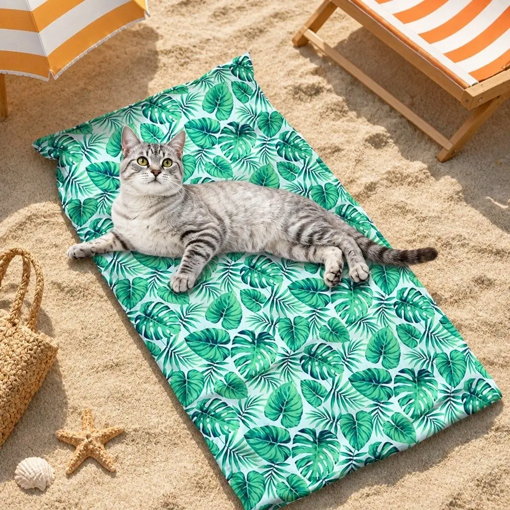Pet Cooling Mat Gel Self-Cooling Dog Cat Bed Pillow Waterproof PVC Easy Clean