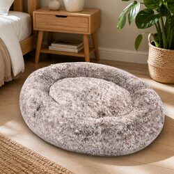 Large Faux Fur Nap Bed for Humans and Pets