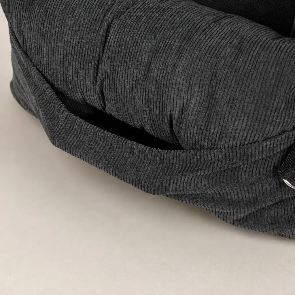 Large Grey Pet Car Booster Seat with Removable Cover