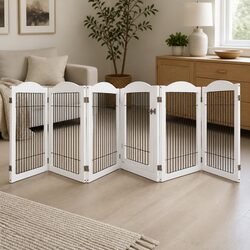 Durable 6-Panel Pet Dog Playpen for Indoor and Outdoor Use