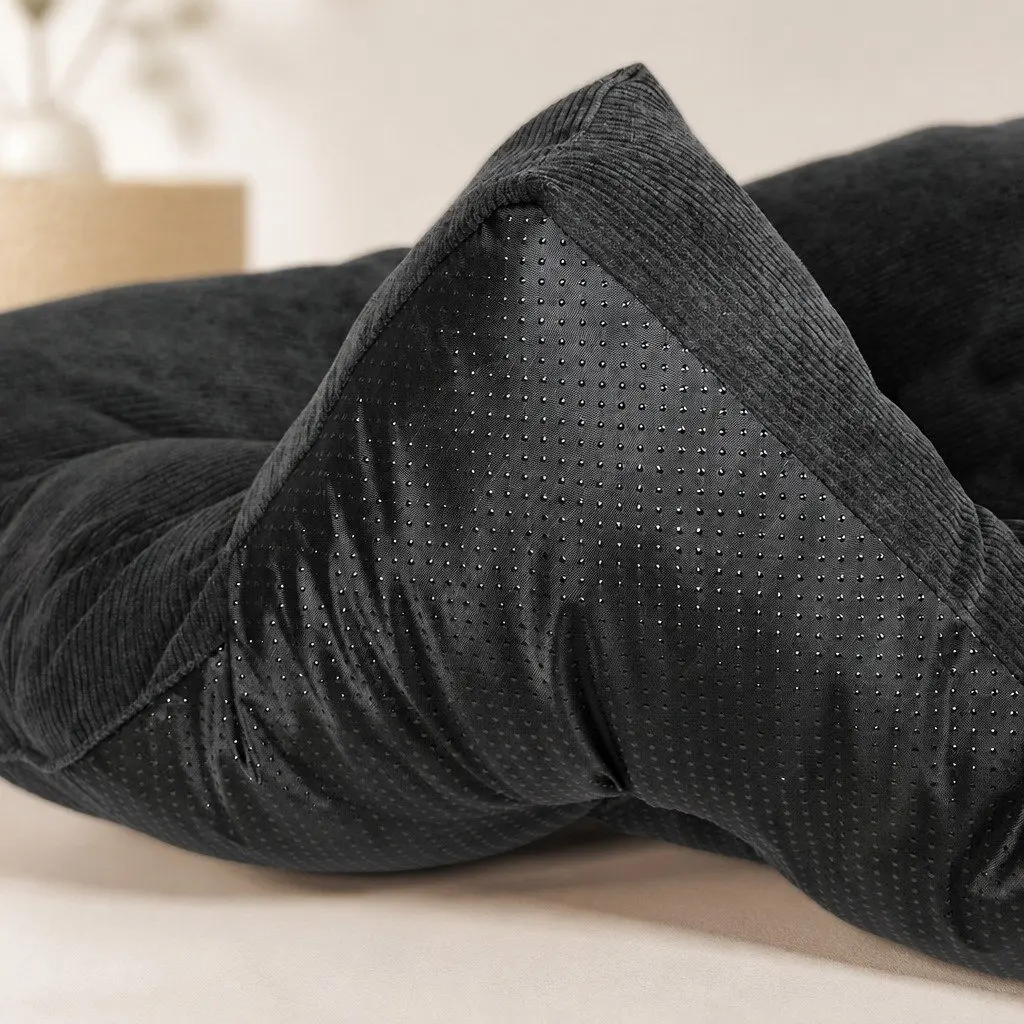 Pet Cushion Tufted Polyester Large Dark Grey