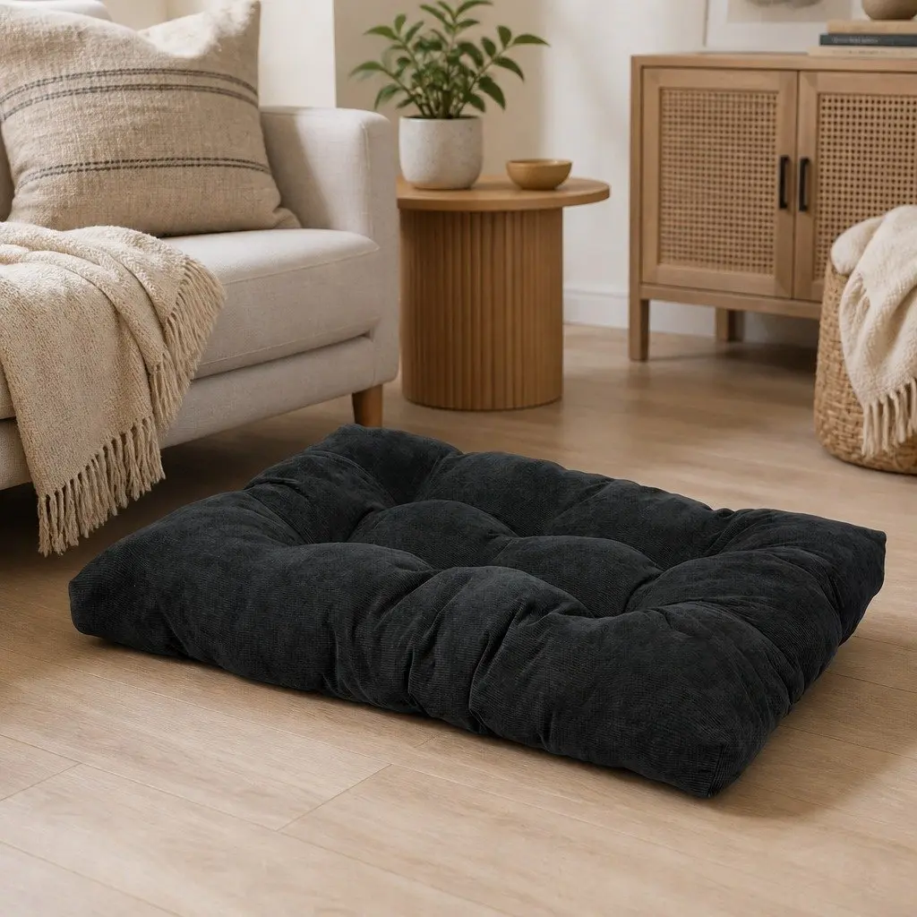 Medium Tufted Pet Calming Bed for Dogs and Cats