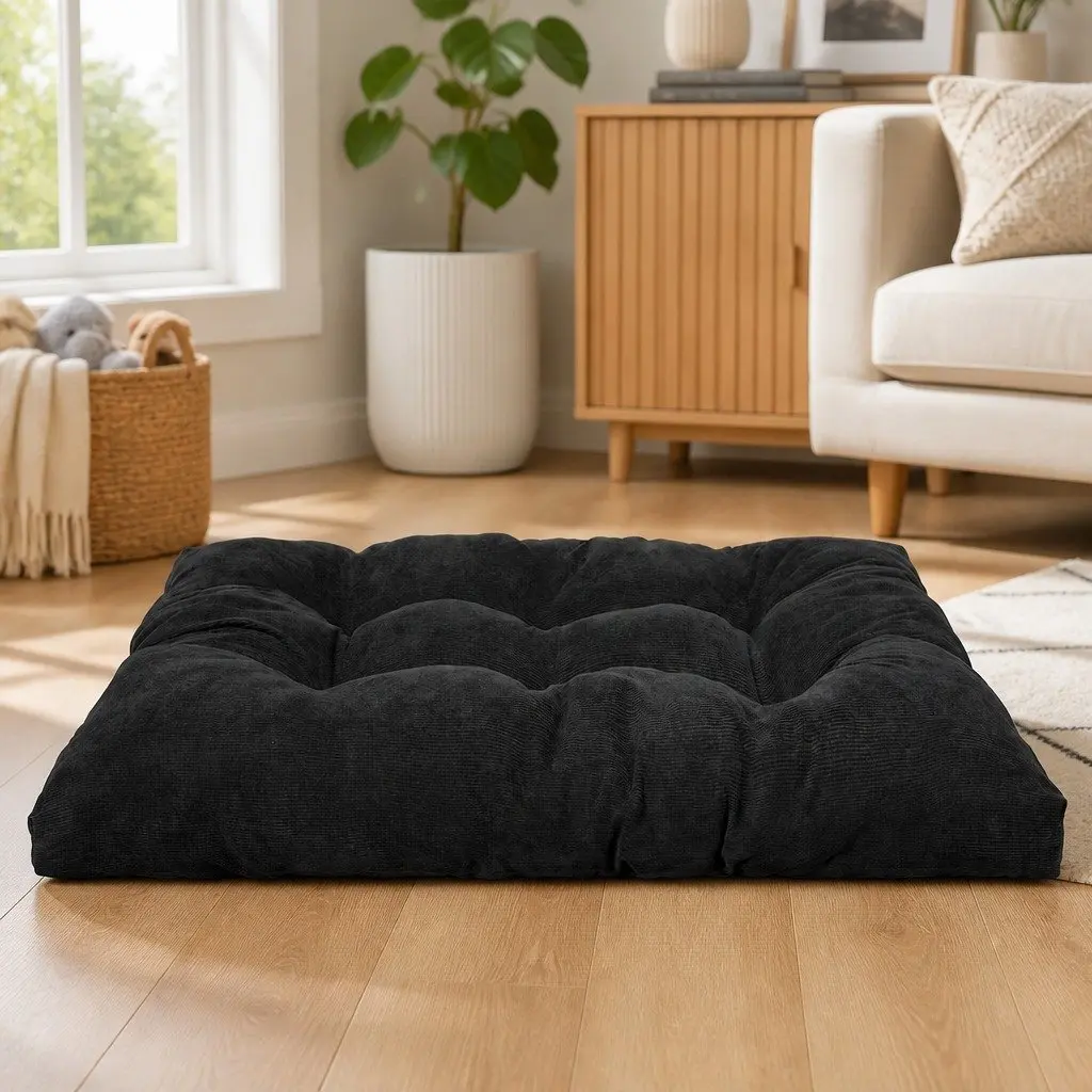 Medium Tufted Pet Calming Bed for Dogs and Cats