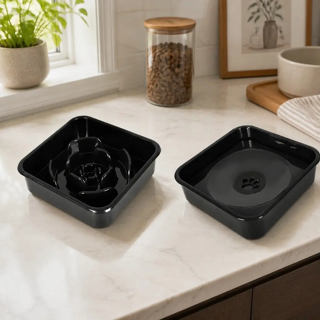 Adjustable Height Elevated Pet Feeder for Dogs and Cats