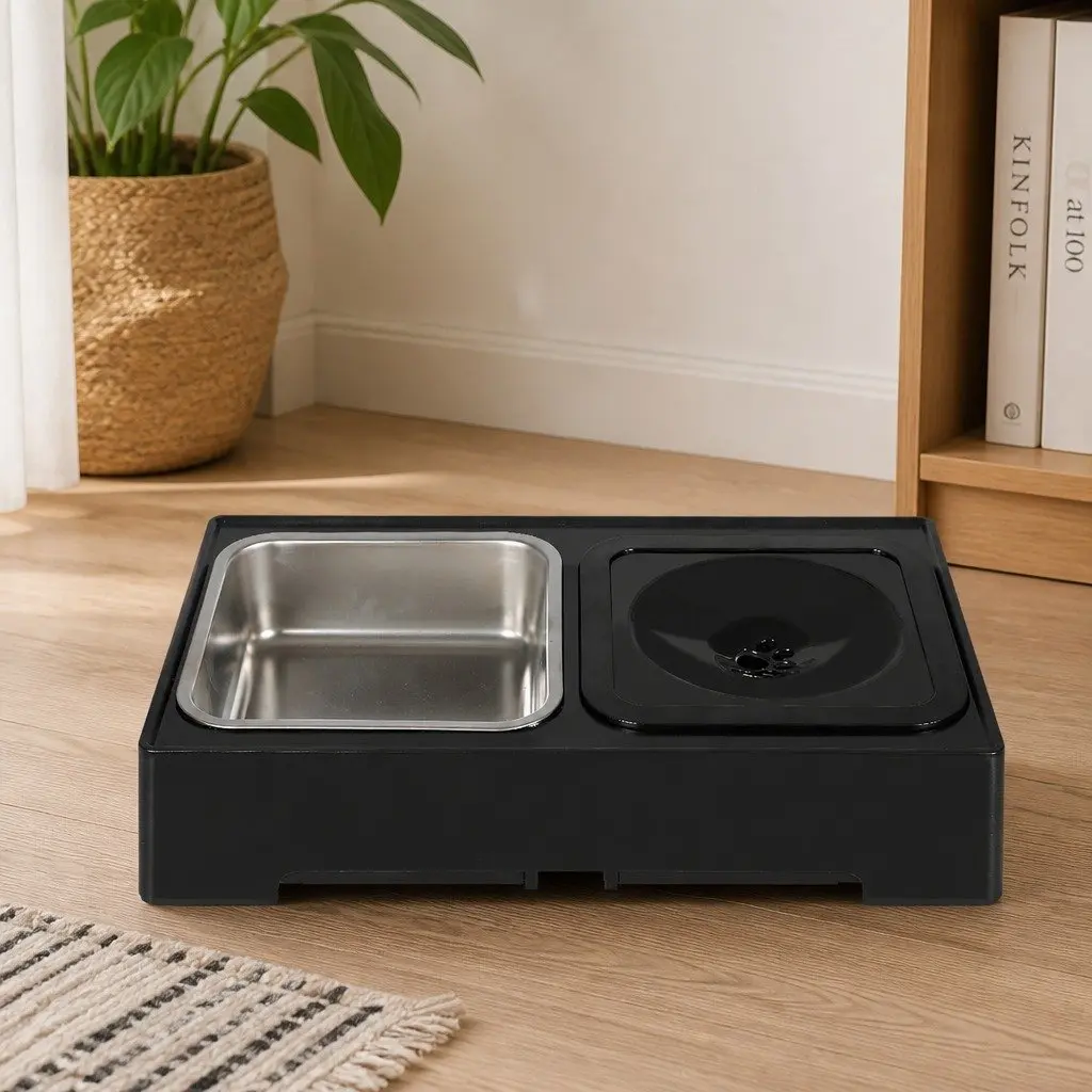 Adjustable Elevated Pet Feeder for Dogs and Cats