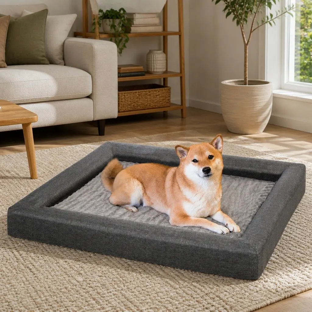 Large Orthopaedic Memory Foam Pet Bed for Dogs and Cats