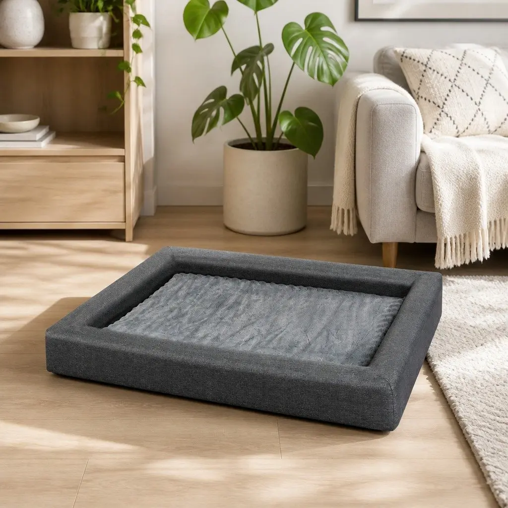 Memory Foam Pet Bed with Orthopedic Support