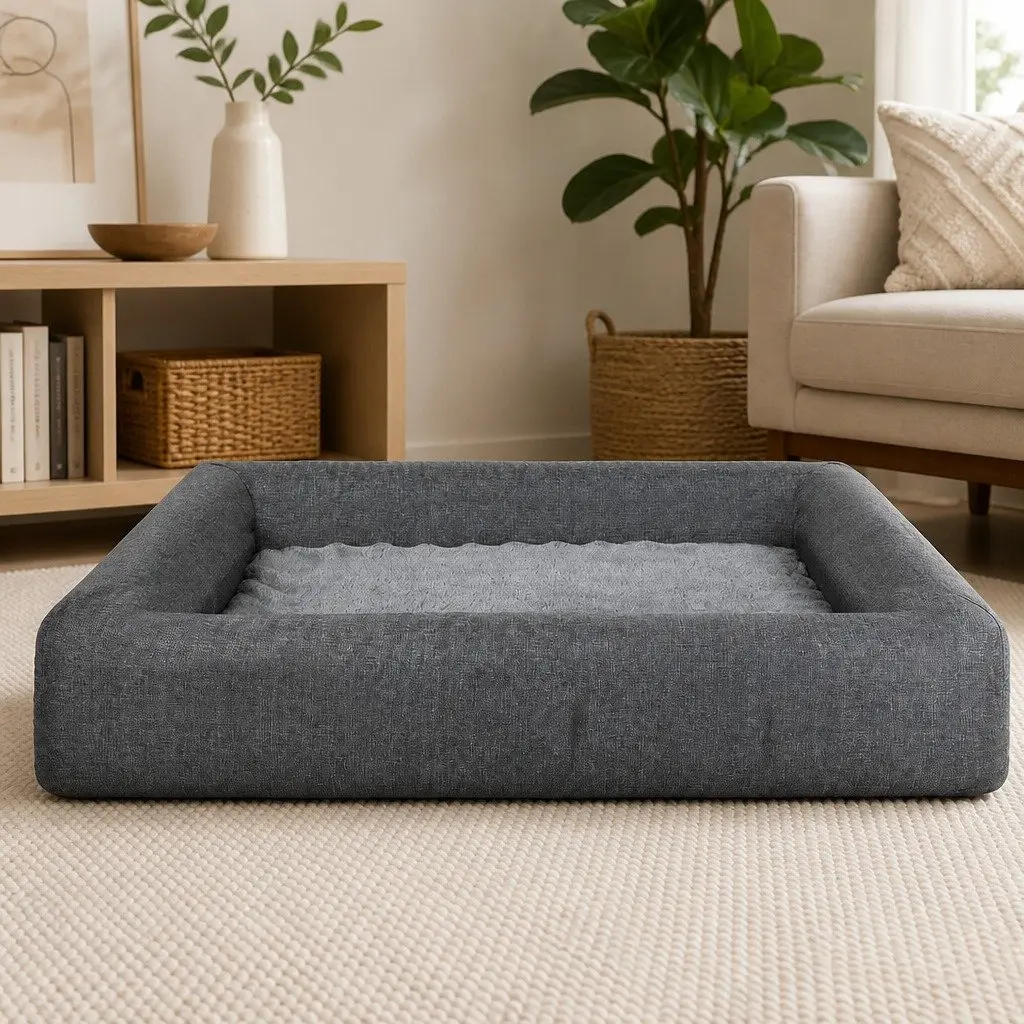 Memory Foam Pet Bed with Orthopedic Support