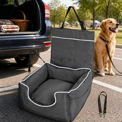 Durable Dog Car Booster Seat with Washable Cover