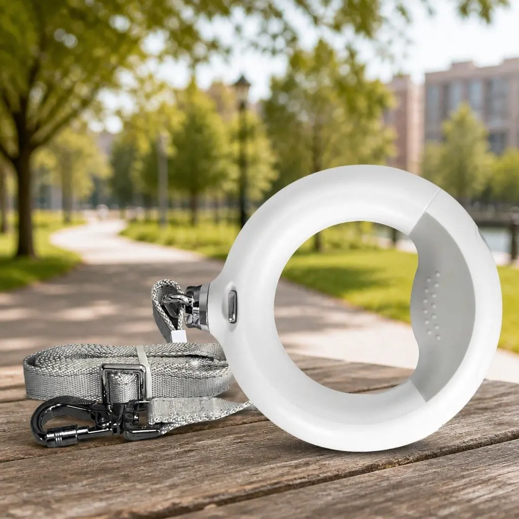 LED Dog Leash with USB Rechargeable Light