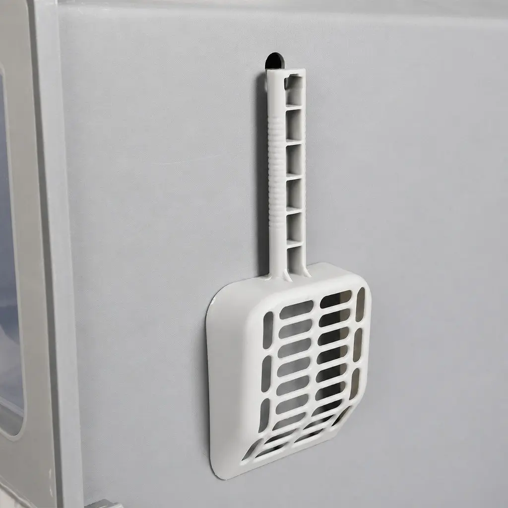 Enclosed Cat Litter Box with Scoop and Tray