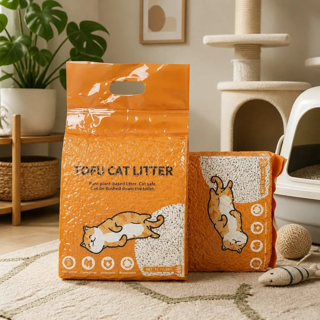Natural Biodegradable Tofu Cat Litter 2.5kg Bag x12