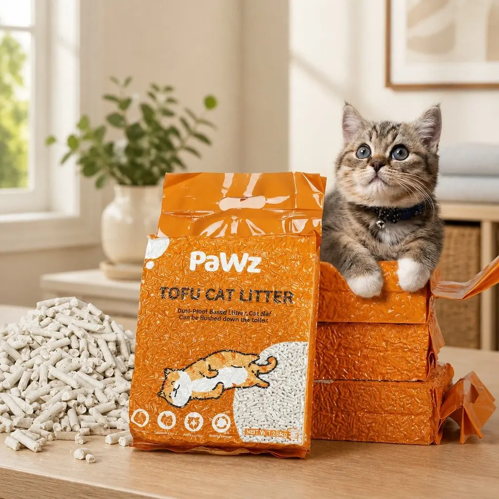 Natural Biodegradable Tofu Cat Litter 2.5kg with Clumping Action