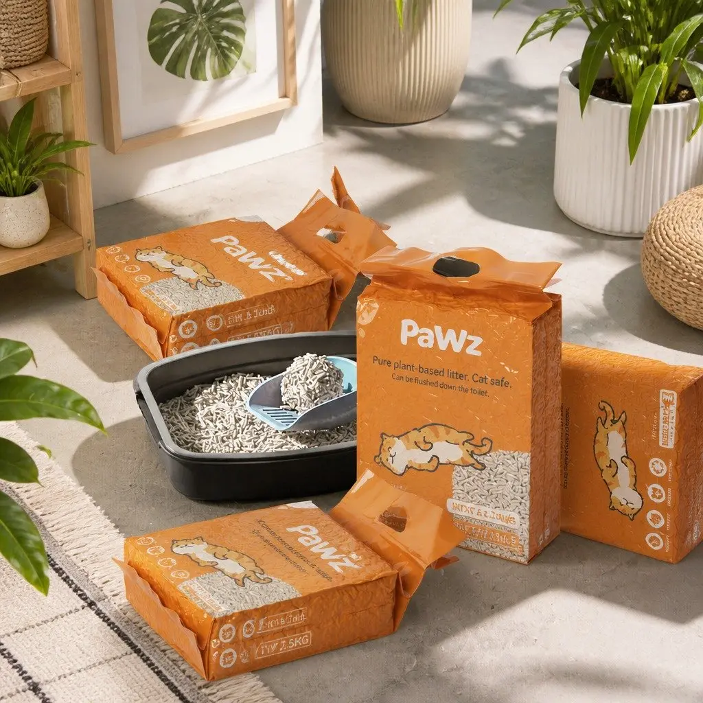 Natural Biodegradable Tofu Cat Litter 2.5kg with Clumping Action