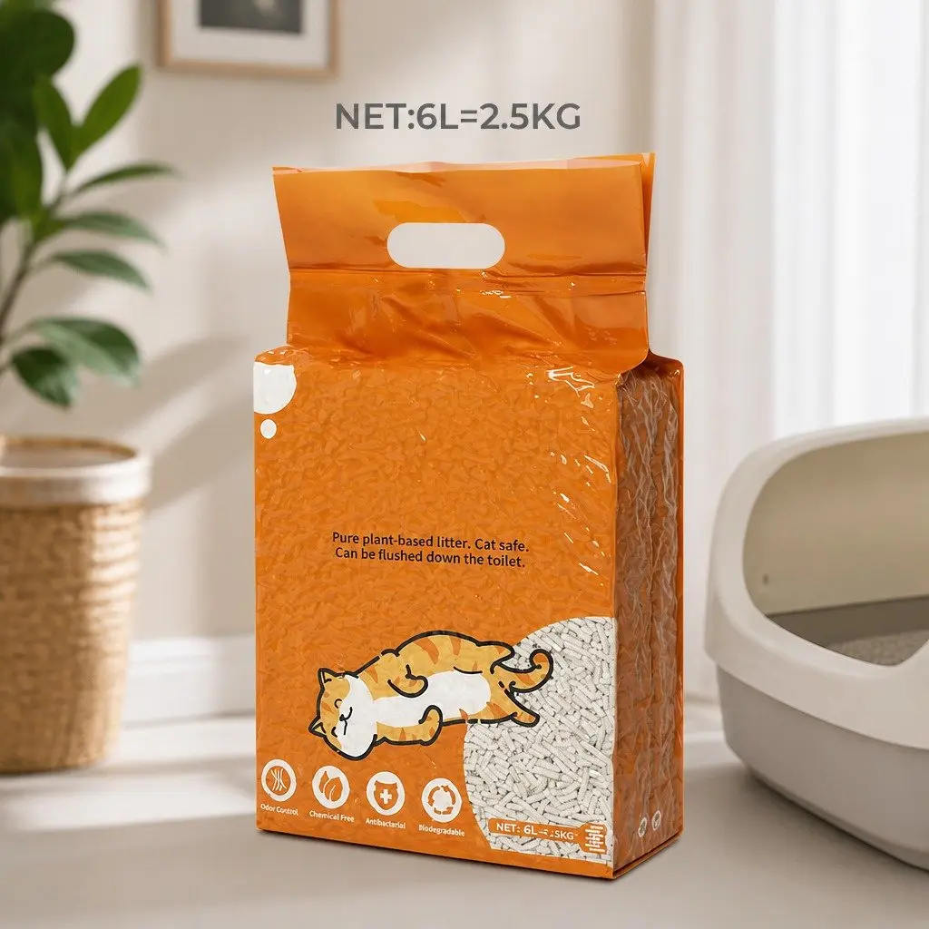 Tofu Cat Litter Biodegradable 2.5kg Natural Flushable Odour Control