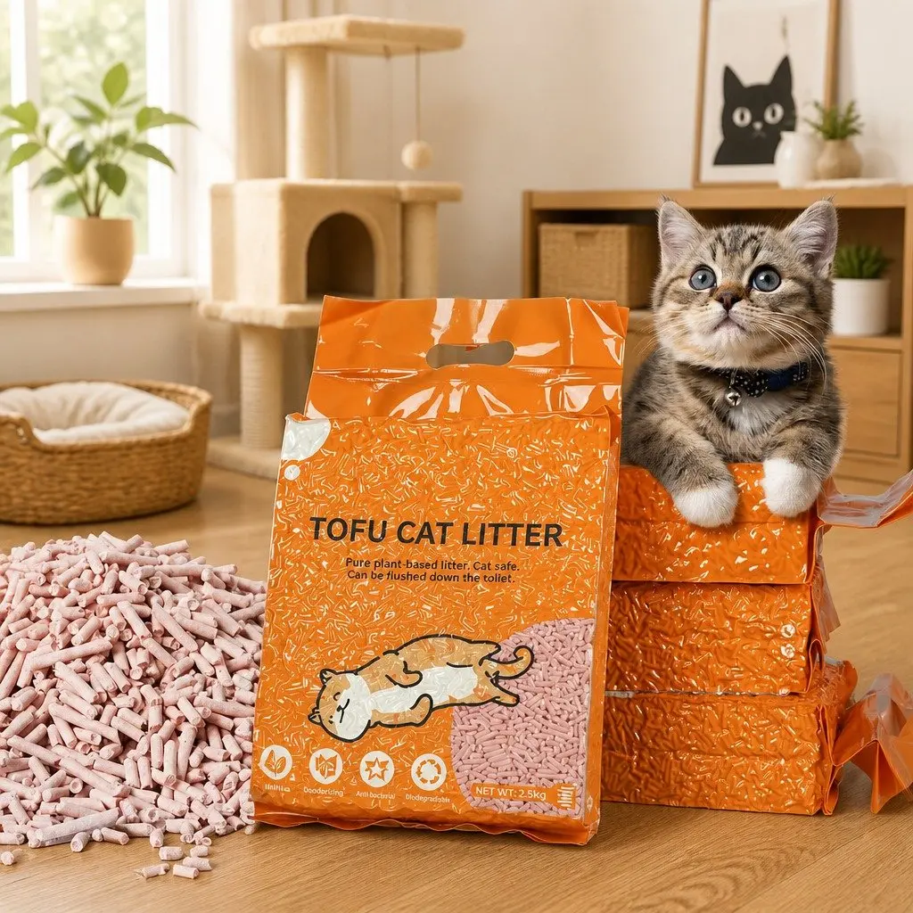 Tofu Cat Litter Biodegradable 2.5kg Clumping Odour Control