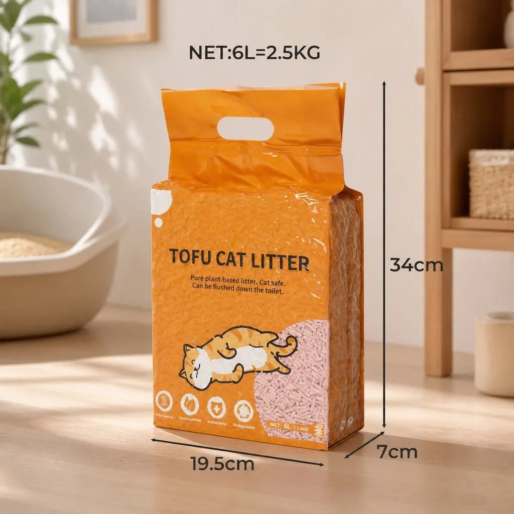 Clumping Tofu Cat Litter 2.5kg with Odour Control