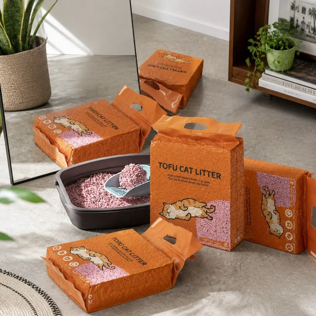 Biodegradable Watermelon Scent Tofu Cat Litter 2.5kg x2