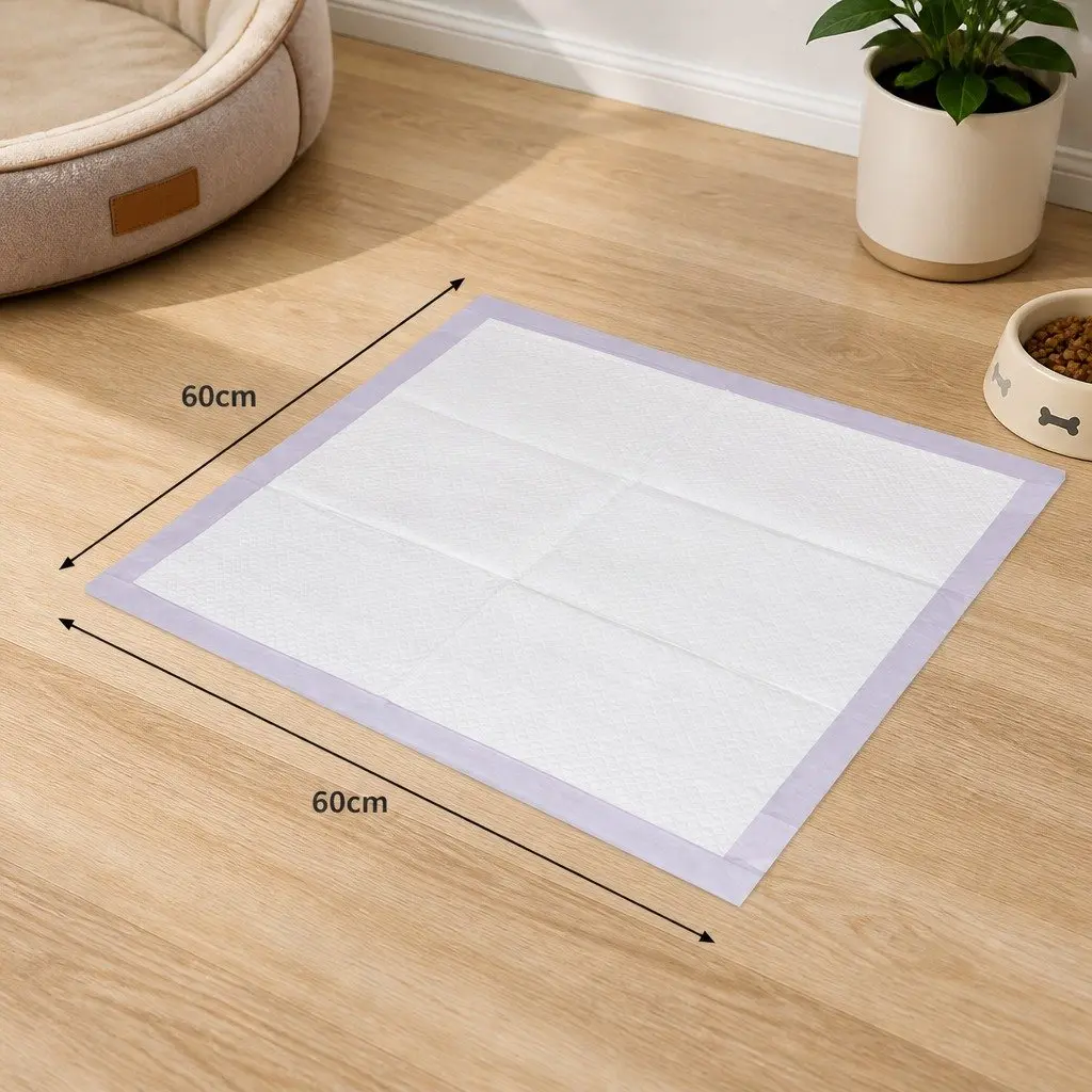 Dog Training Pad Non-woven Fabric 60x60cm Absorbent Waterproof Lavender Scent