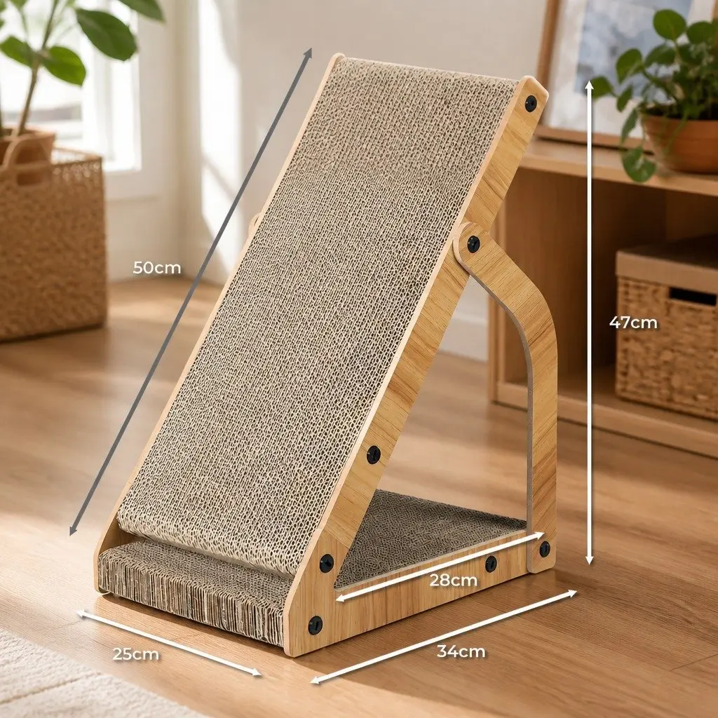 Cat Scratching Board with MDF and Cardboard