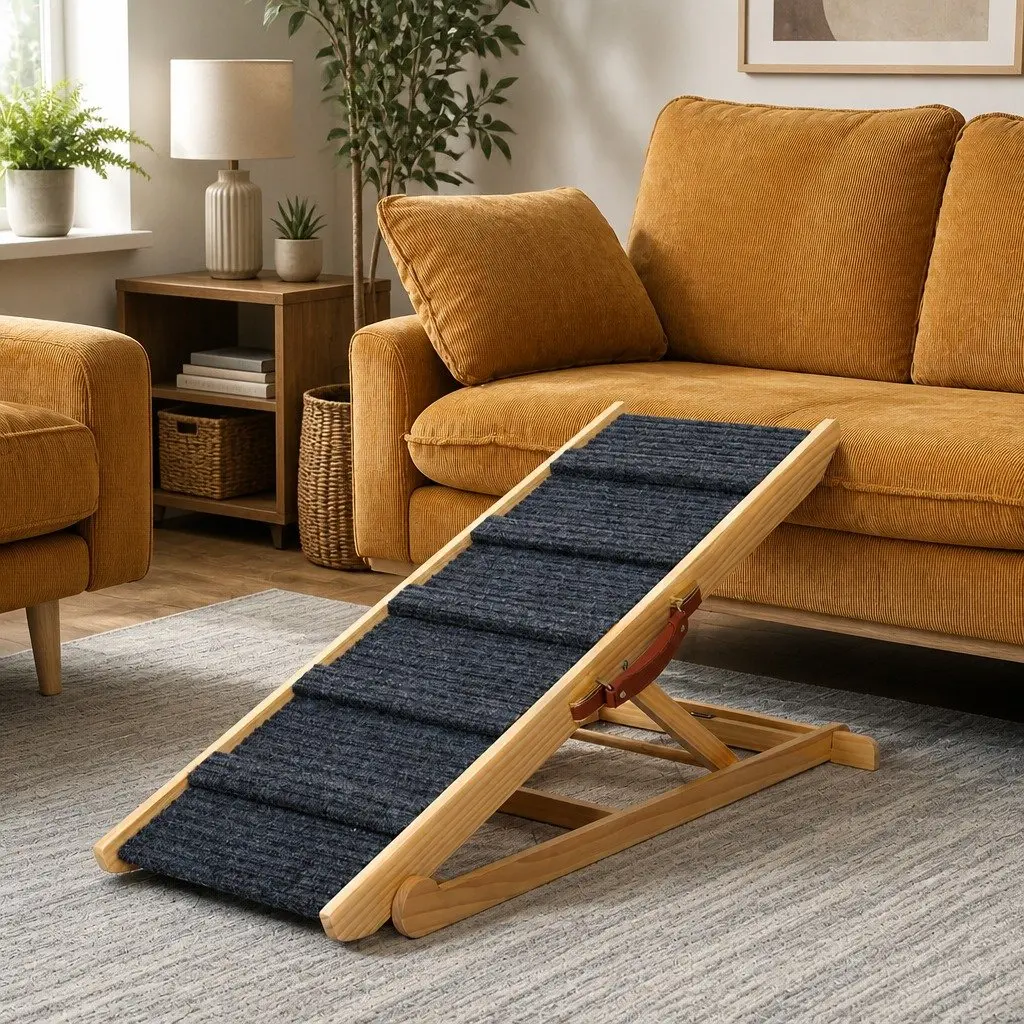 Adjustable Pet Ramp with 5 Height Settings