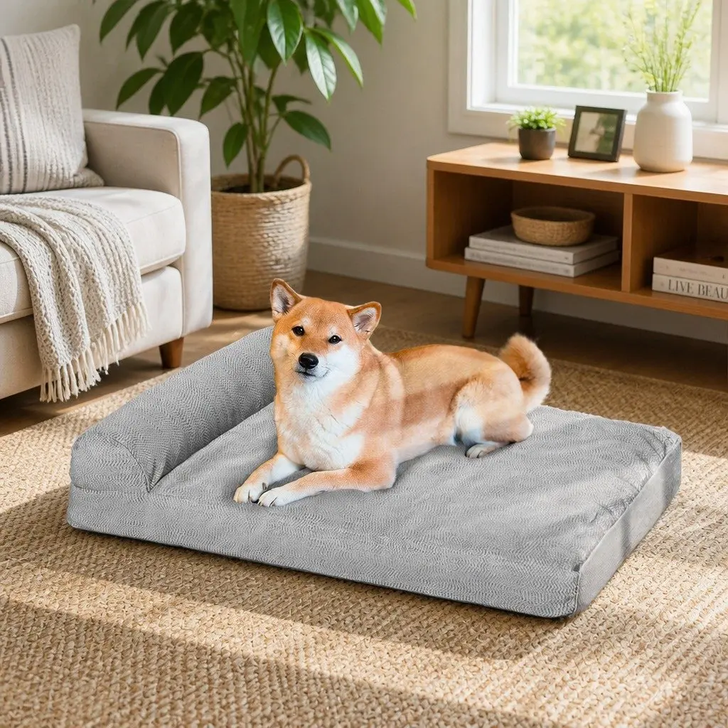 Memory Foam Pet Bed for Dogs and Cats