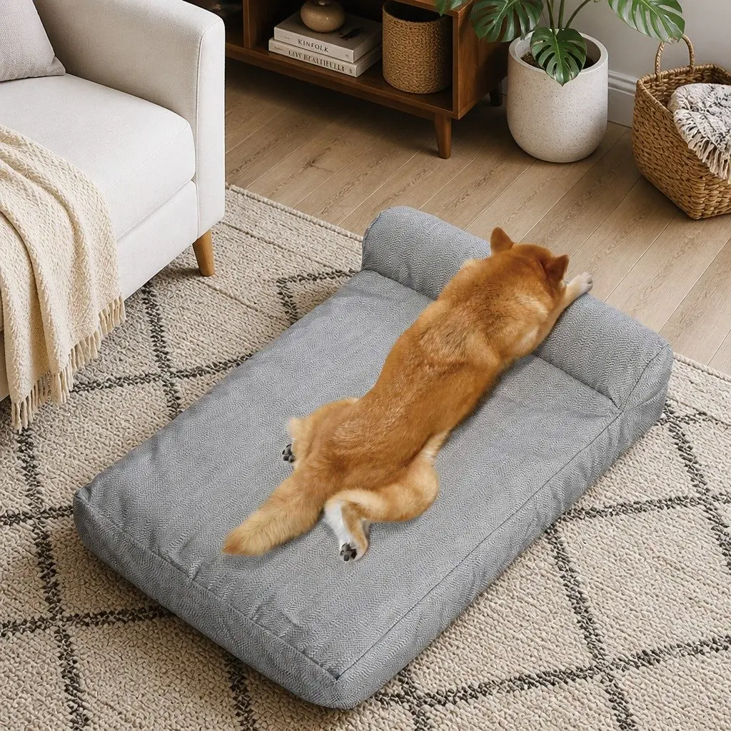 Memory Foam Pet Bed for Dogs and Cats