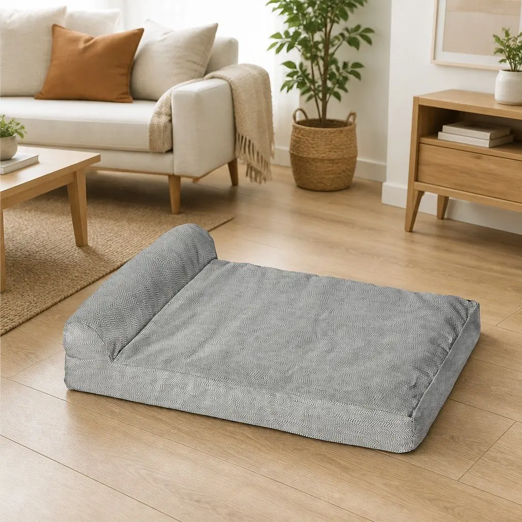 Chew Proof Medium Egg Shape Memory Foam Pet Bed