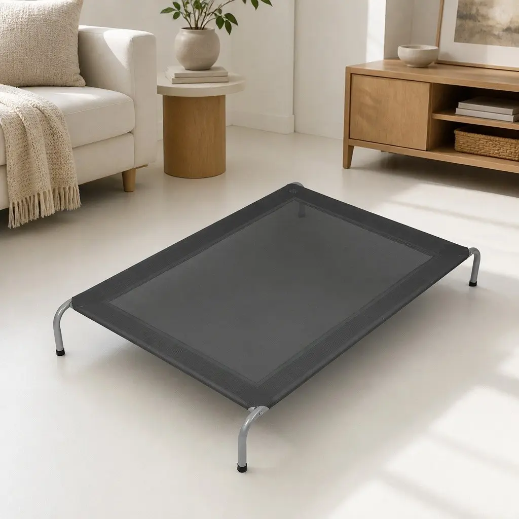 XXL Raised Dog Cat Trampoline Bed with Sturdy Frame