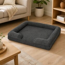 Orthopaedic Memory Foam Pet Sofa Bed with Raised Rim