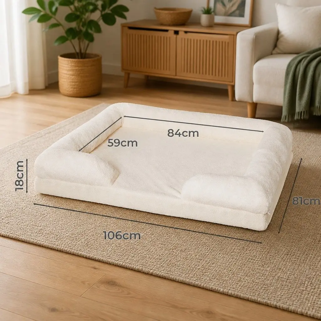 Orthopaedic Memory Foam Pet Sofa Bed with Removable Cover
