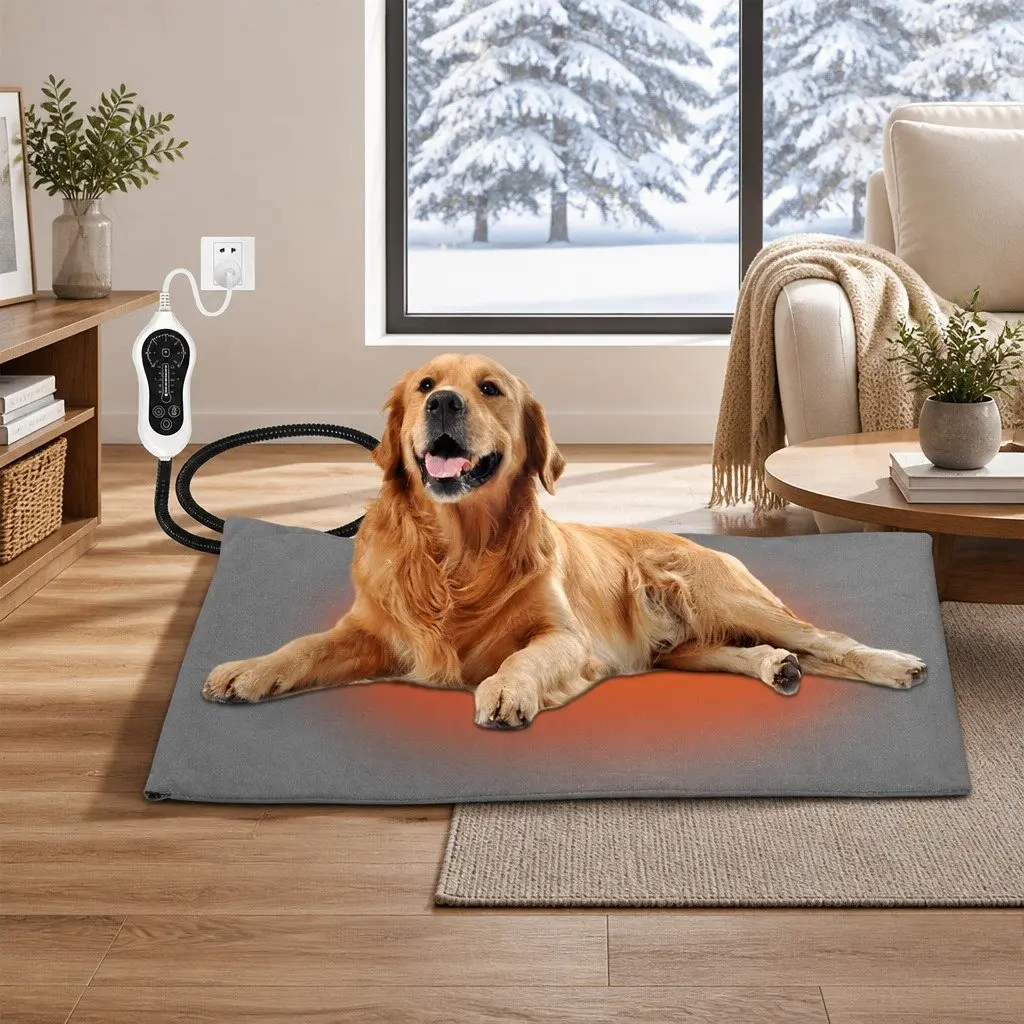 Electric Heated Pet Pad with Adjustable Temperature
