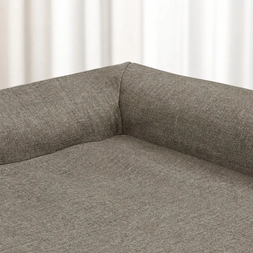 Large Memory Foam Orthopedic Dog Bed L-Shaped Bolster Sofa Coffee