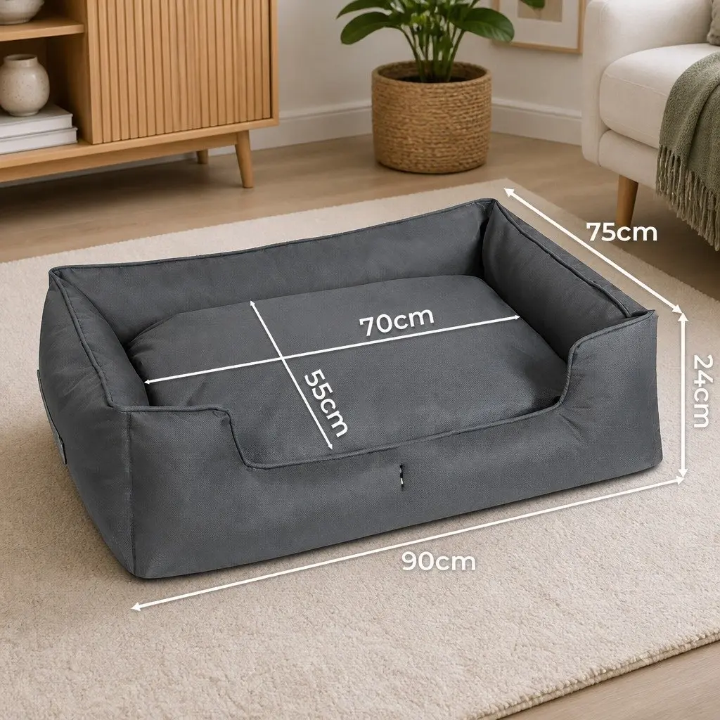 Waterproof Pet Dog Calming Bed with Handles