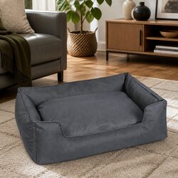 Durable XL Waterproof Pet Bed with Bolster Design