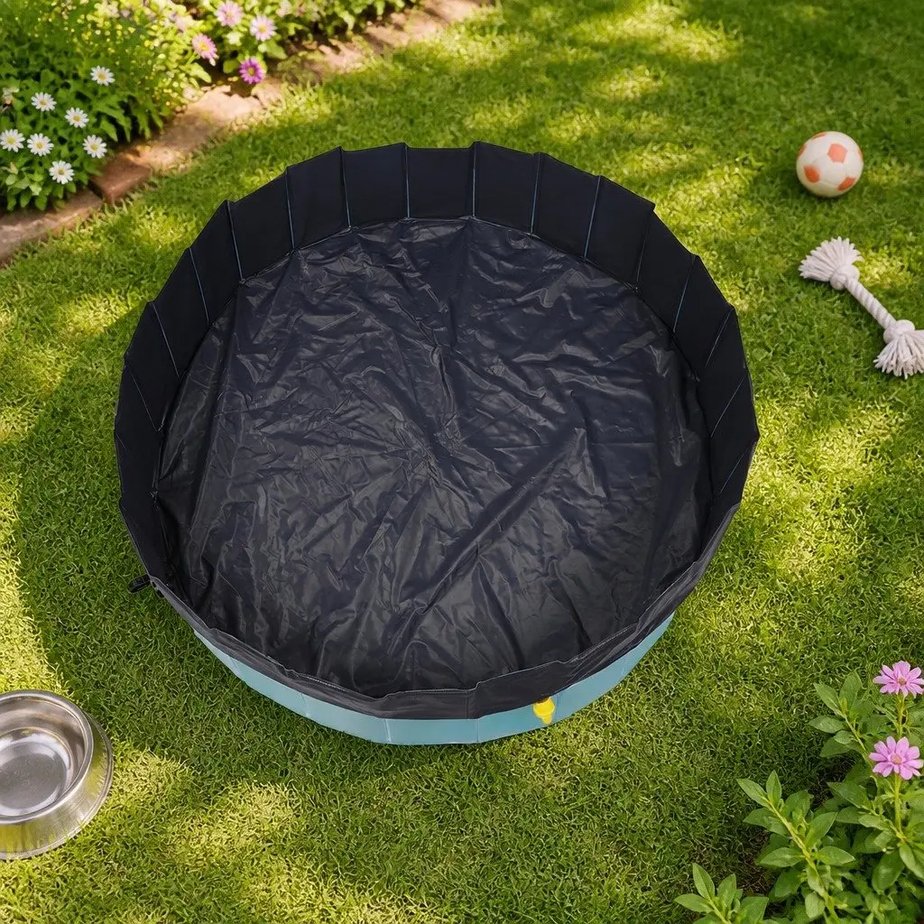Folding Dog Swimming Pool with Interactive Sprinkler