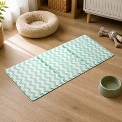 Large Green Foldable Pet Cooling Mat for Dogs and Cats